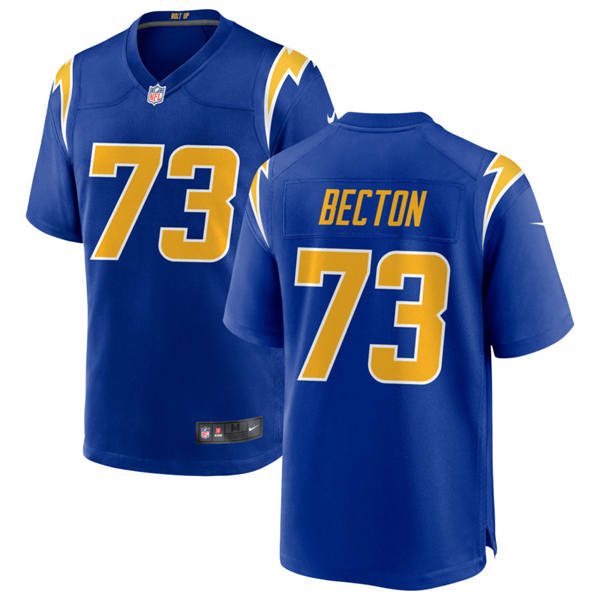 Youth Los Angeles Chargers #73 Mekhi Becton Nike Royal Gold 2nd Alternate Limited Jersey
