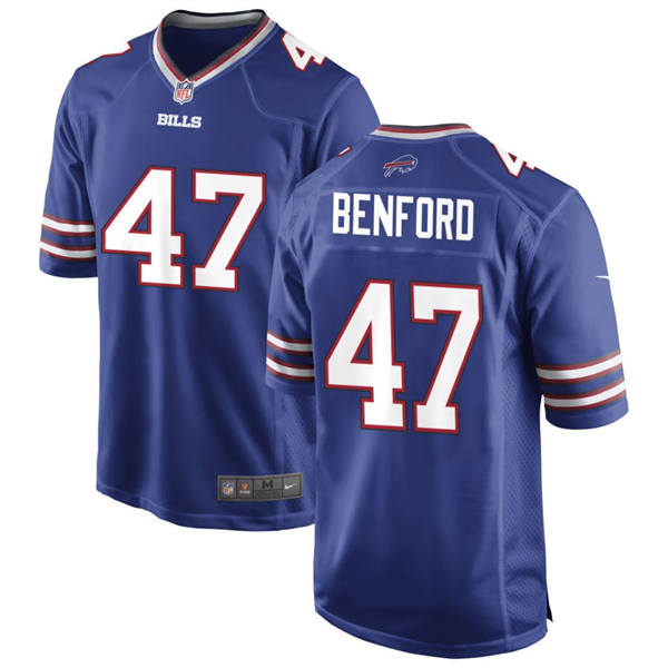 Youth Buffalo Bills #47 Christian Benford Nike Royal Limited Jersey
