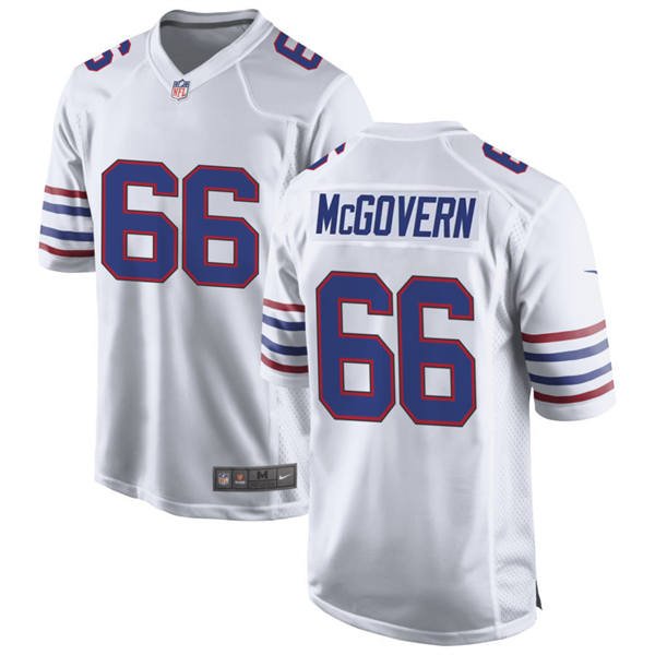 Youth Buffalo Bills #66 Connor McGovern Nike White Alternate Retro Limited Jersey