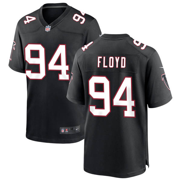 Men's Atlanta Falcons #94 Leonard Floyd Nike Black Throwback Limited Jersey