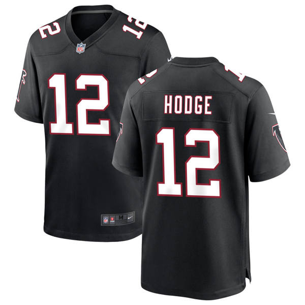 Men's Atlanta Falcons #12 KhaDarel Hodge Nike Black Throwback Limited Jersey