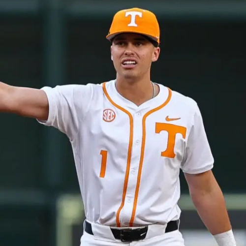 Mens Youth Tennessee Volunteers #1 Dean Curley Nike 2025 White College Baseball Game Jersey