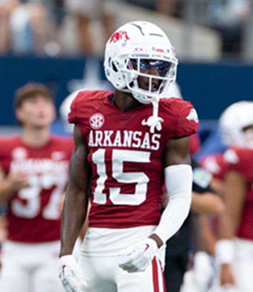 Mens Youth Arkansas Razorbacks #15 Jaheim Singletary Nike Cardinal Football Game Jersey