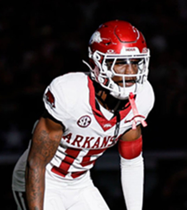 Mens Youth Arkansas Razorbacks #15 Jaheim Singletary Nike White Football Game Jersey