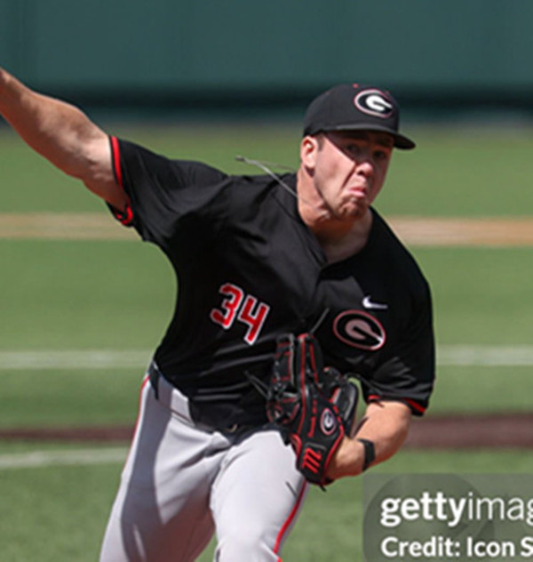 Mens Youth Georgia Bulldogs #34 Tyler McLoughlin Black College Baseball Game Jersey