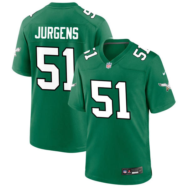 Youth Philadelphia Eagles #51 Cam Jurgens Nike Kelly Green Retro  Limited Jersey  