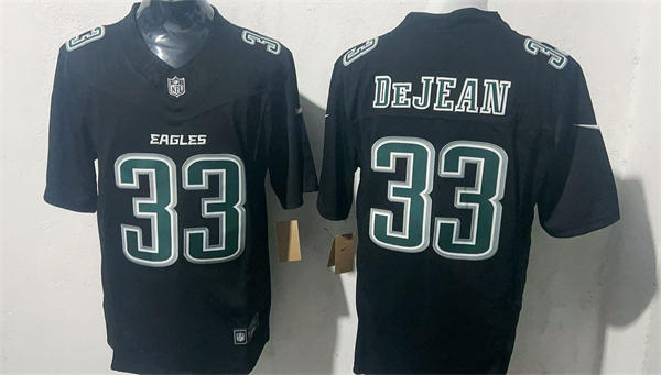 Youth Philadelphia Eagles #33 Cooper DeJean Nike Carbon Black Fashion  Limited Jersey