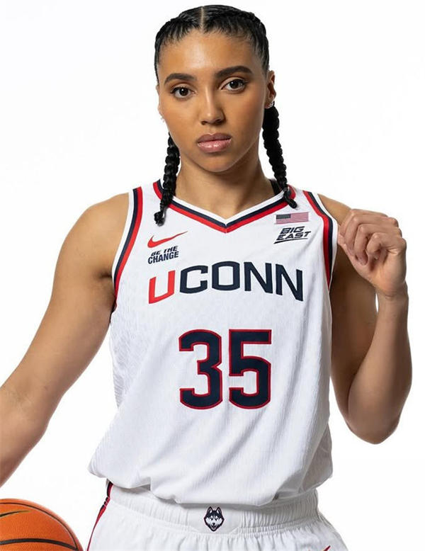 Unisex UConn Huskies #35 Azzi Fudd Nike 2025 White Women's Basketball NCAA TOURNAMENT Jersey