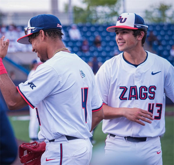 Mens Youth Gonzaga Bulldogs Custom White ZAGS Baseball Game Jersey