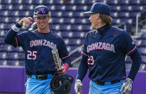 Mens Youth Gonzaga Bulldogs Custom Navy Gonzaga Baseball Game Jersey