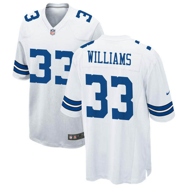 Mens Dallas Cowboys #33 Javonte Williams Nike White Vapor F.U.S.E. Limited Jersey