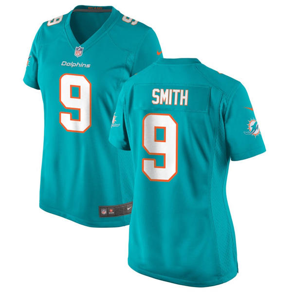 Womens Miami Dolphins #9 Jonnu Smith Nike Aqua Limited Jersey