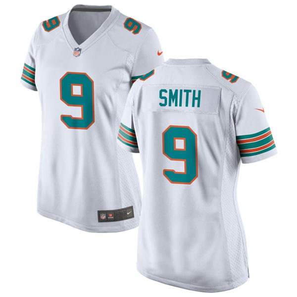 Womens Miami Dolphins #9 Jonnu Smith Nike White Alternate Limited Jersey