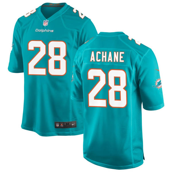 Youth Miami Dolphins #28 De'Von Achane Nike Aqua Limited Jersey