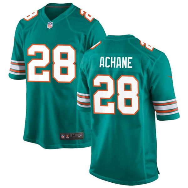 Youth Miami Dolphins #28 De'Von Achane Nike Aqua Alternate Limited Jersey
