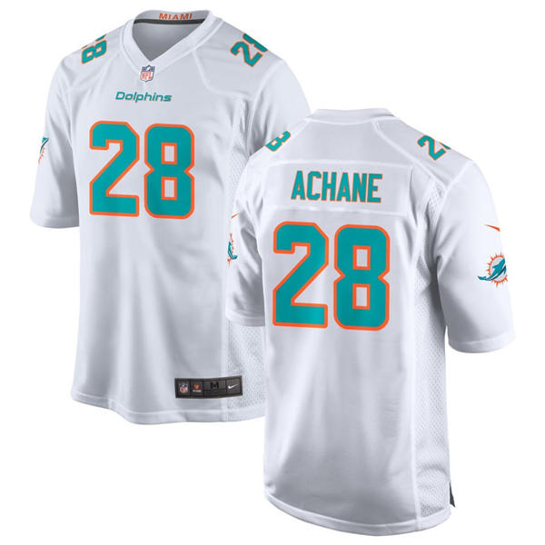 Youth Miami Dolphins #28 De'Von Achane Nike Home White Limited Jersey