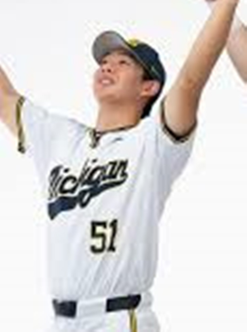 Mens Youth Michigan Wolverines #51 Joonsung Park White Pullover College Baseball Game Jersey
