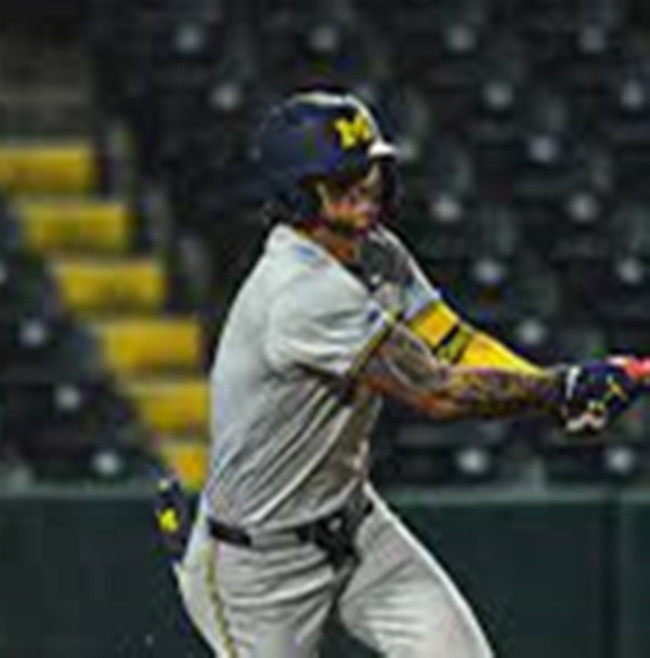 Mens Youth Michigan Wolverines #8 Benny Casillas Gray Pullover College Baseball Game Jersey