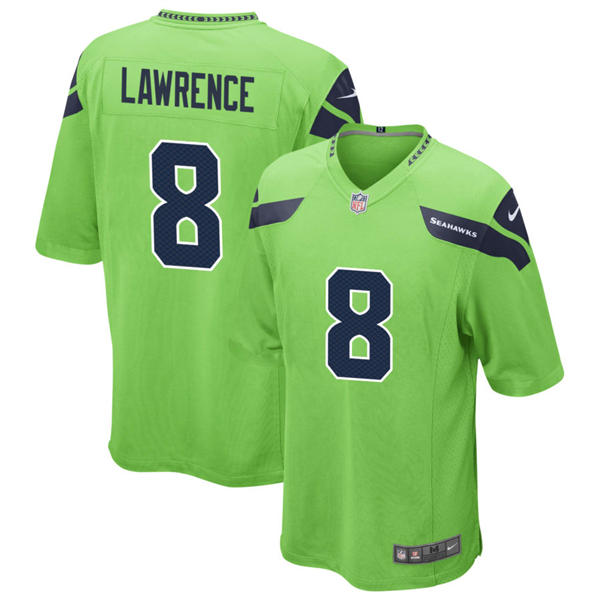 Men's Seattle Seahawks #8 DeMarcus Lawrence Nike Neon Green Alternate Vapor F.U.S.E. Limited Jersey
