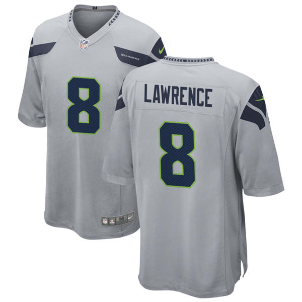 Men's Seattle Seahawks #8 DeMarcus Lawrence Nike Gray Alternate Vapor F.U.S.E. Limited Jersey