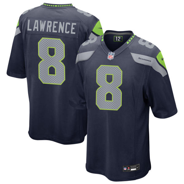 Men's Seattle Seahawks #8 DeMarcus Lawrence Nike Navy Team Color Vapor F.U.S.E. Limited Jersey