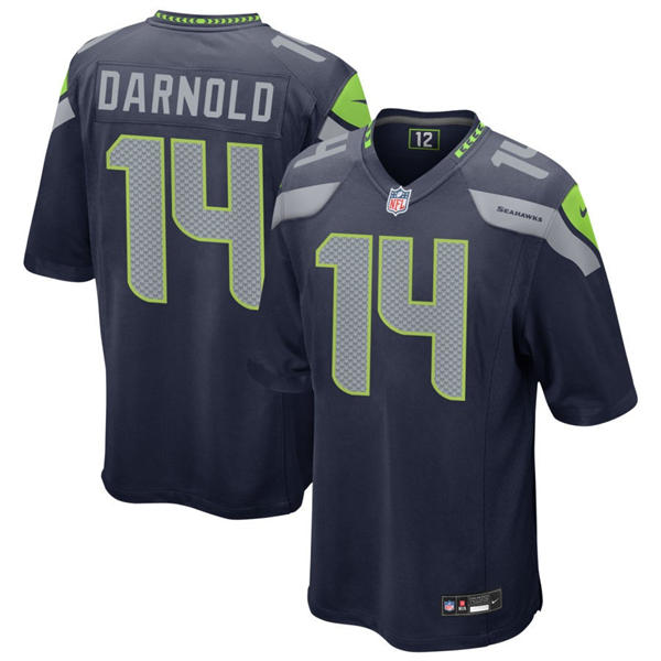 Men's Seattle Seahawks #14 Sam Darnold Nike Navy Team Color Vapor F.U.S.E. Limited Jersey