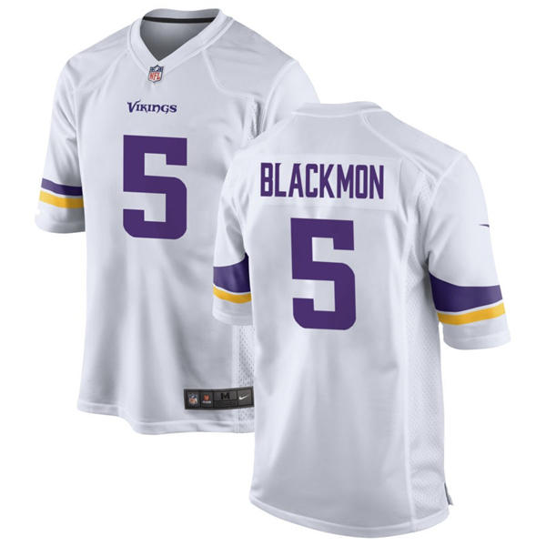 Men's Minnesota Vikings #5 Mekhi Blackmon Nike White F.U.S.E. Vapor Limited Jersey