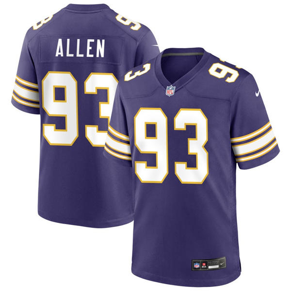 Youth Minnesota Vikings #93 Jonathan Allen Nike Purple Classic Limited Jersey