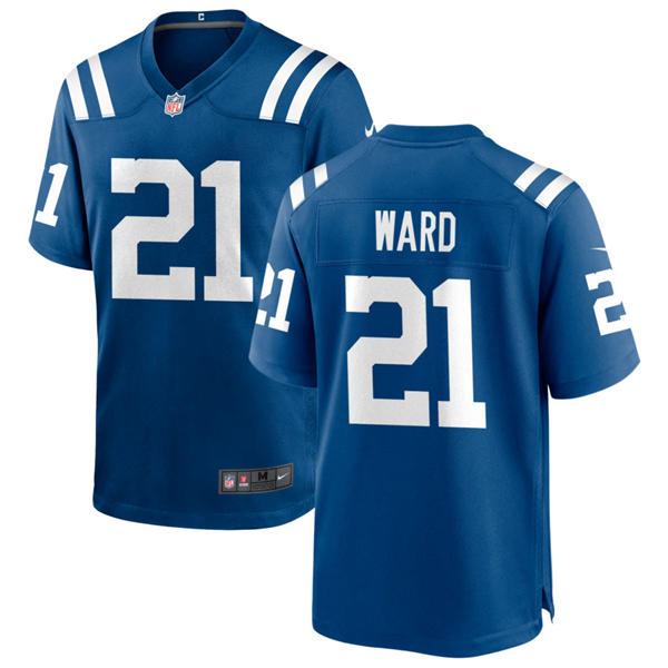 Mens Indianapolis Colts #21 Charvarius Ward Nike Royal F.U.S.E.Vapor Limited Player Jersey