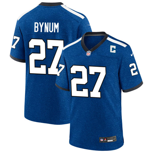 Mens Indianapolis Colts #27 Camryn Bynum Royal Indiana Nights Alternate Vapor F.U.S.E. Limited Jersey
