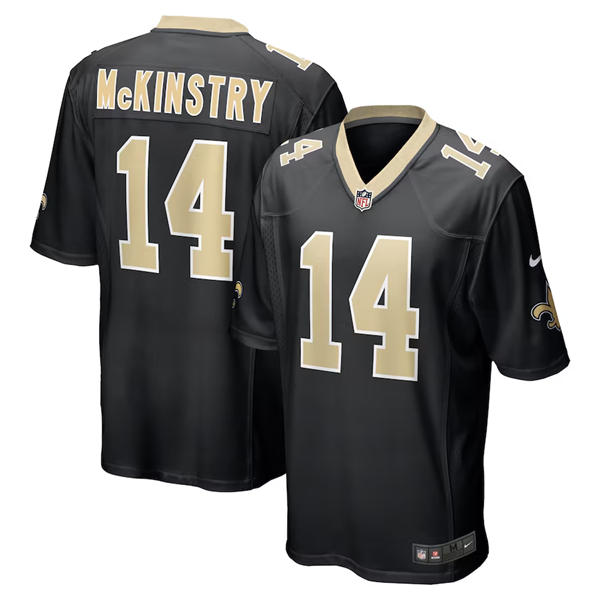 Mens New Orleans Saints #14 Kool-Aid McKinstry Nike Black Vapor F.U.S.E Limited Jersey