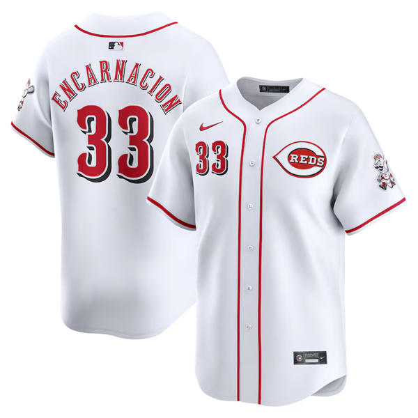 Men's Cincinnati Reds #33 Christian Encarnacion Strand Nike White Home Limited Player Jersey
