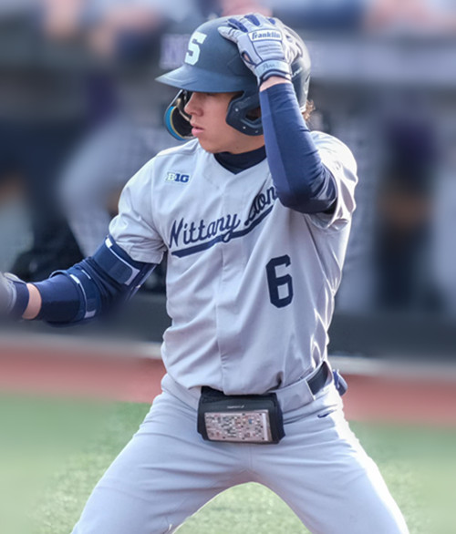 Mens Youth Penn State Nittany Lions Custom 2024 Gray NCAA College Baseball Jersey