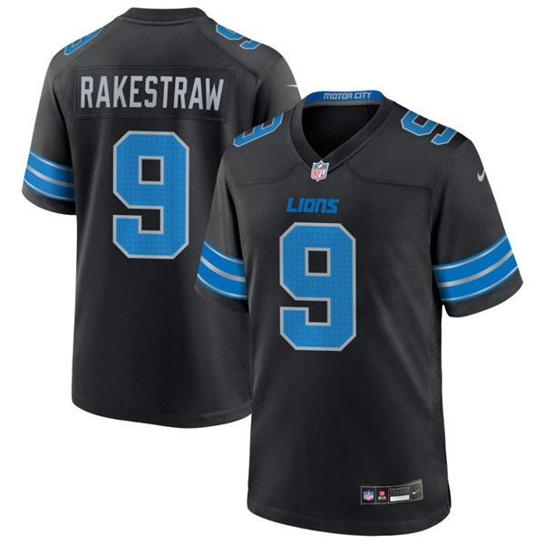 Mens Detroit Lions #9 Ennis Rakestraw Jr. Nike Black 2nd Alternate Vapor F.U.S.E. Limited Player Jersey