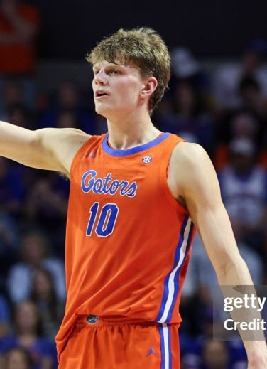 Mens Youth Florida Gators #10 Thomas Haugh 2025 White College Basketball Game Jersey