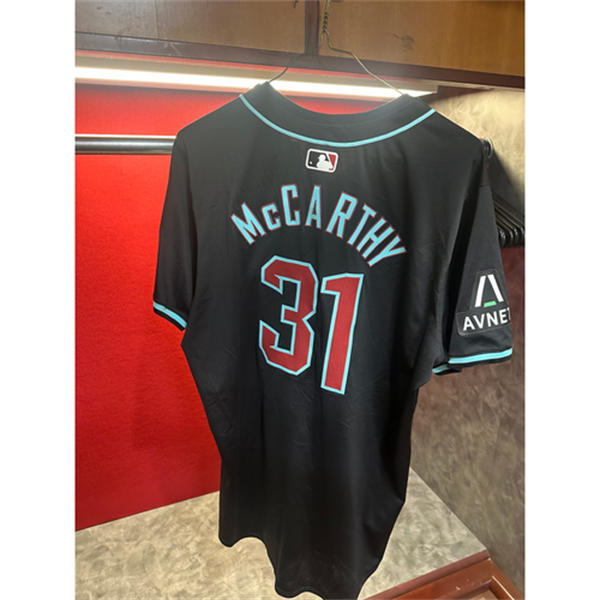 Mens Arizona Diamondbacks #31 Jake McCarthy Nike Black Alternate Limited Jersey