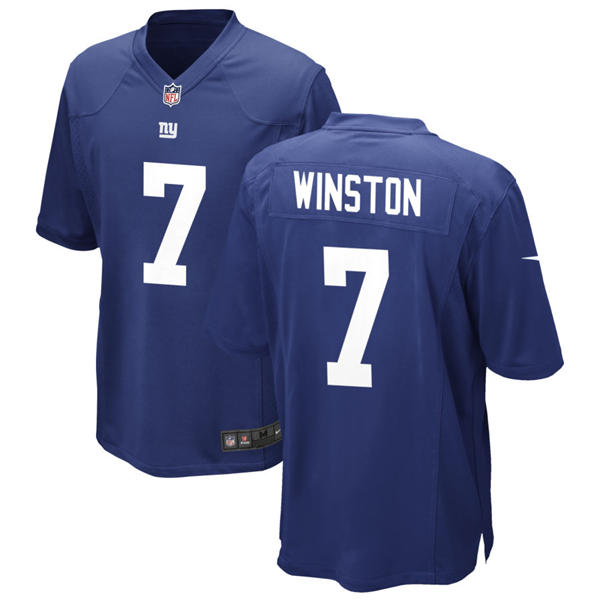 Men's New York Giants #7 Jameis Winston Nike Royal Team Color Vapor Untouchable Limited Jersey