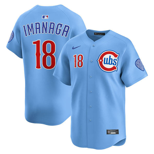 Youth Chicago Cubs #18 Shota Imanaga Nike Blue Alternate Limited Jersey