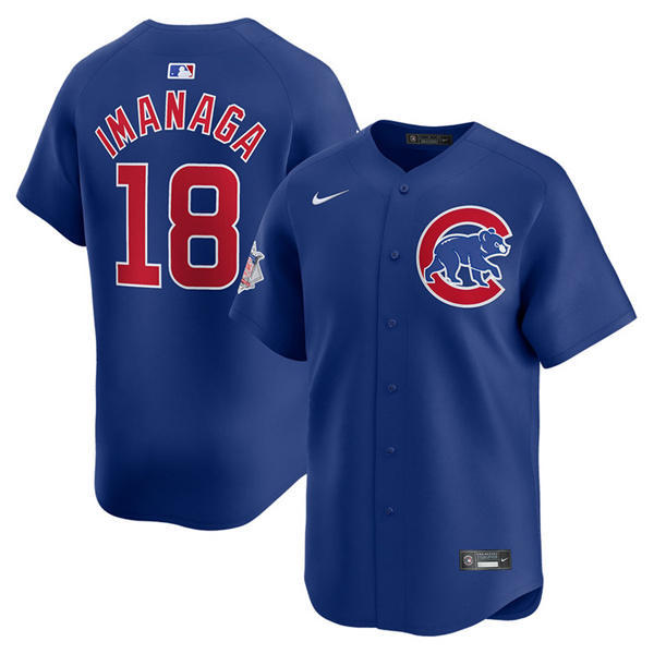 Youth Chicago Cubs #18 Shota Imanaga Nike Royal Alternate Limited Player Jersey