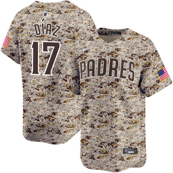 Mens San Diego Padres #17 Elias Diaz USMC Alternate Camo Limited Player Jersey