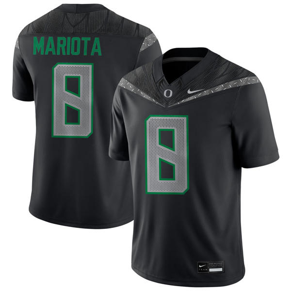 Mens Oregon Ducks #8 Marcus Mariota 2024 Black GENERATION O FLY ERA F.U.S.E. Limmited Football Game Jersey