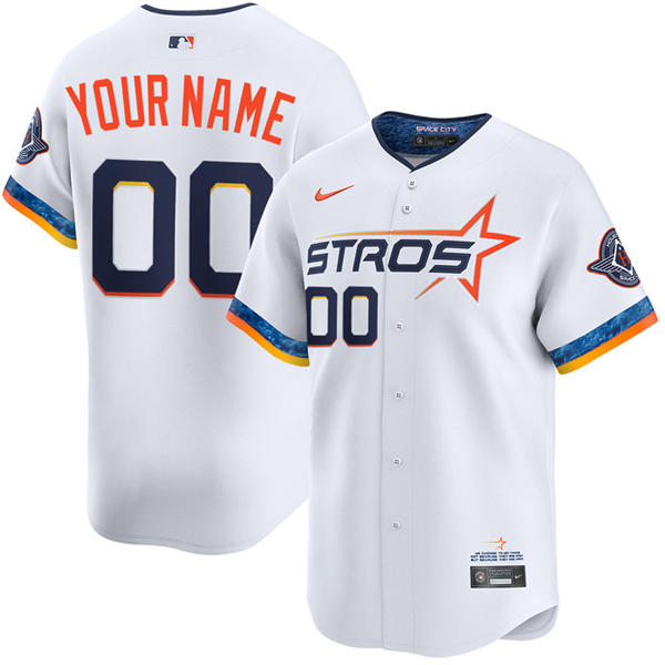Mens Youth Houston Astros Custom Nike Cream 2025 City Connect Edition 2.0 Jersey